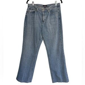 Tommy Hilfiger light wash mid rise jeans w/ minimal flare